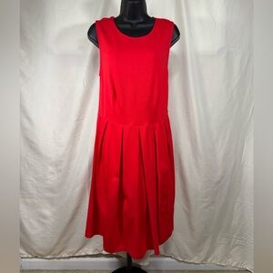 Hutch‎ Dress sz:XXL Red Open back sleeveless Romantic Feminine Elegant Edgy Bold